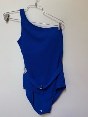 Brand New LOFT One Shoulder Belted Swimsuit Size Medium